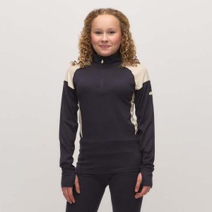 J Videseter, half-zip, 80% merinoull
