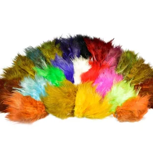 SNS Pheasant Rump Feathers - Ubleket og farget